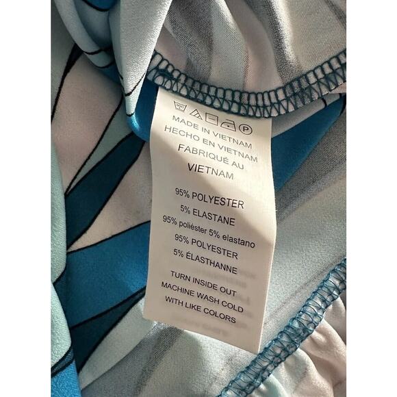 Michael Kors Cyan Blue Swim Cover Dress Large - Picture 5 of 8